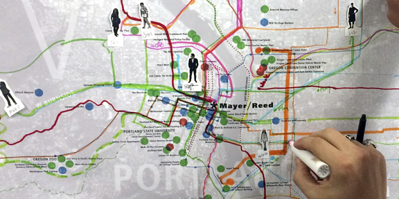 MR commute map
