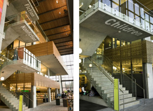 Vancouver Community Library Stair