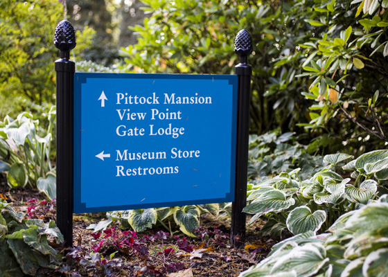 Pittock Mansion Signage - Mayer/Reed