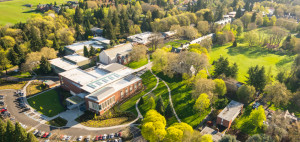Reed College Performing Arts Building Aerial